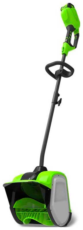 Изображение товара Снегоуборщик аккумуляторный Greenworks 40V, 30 см, бесщеточный, с 1хАКБ 5 Ач и ЗУ (2600807UG)