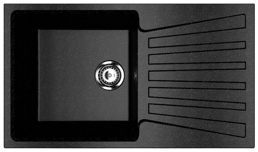 

Кухонная мойка Ulgran U-703/черный (U-703-308)