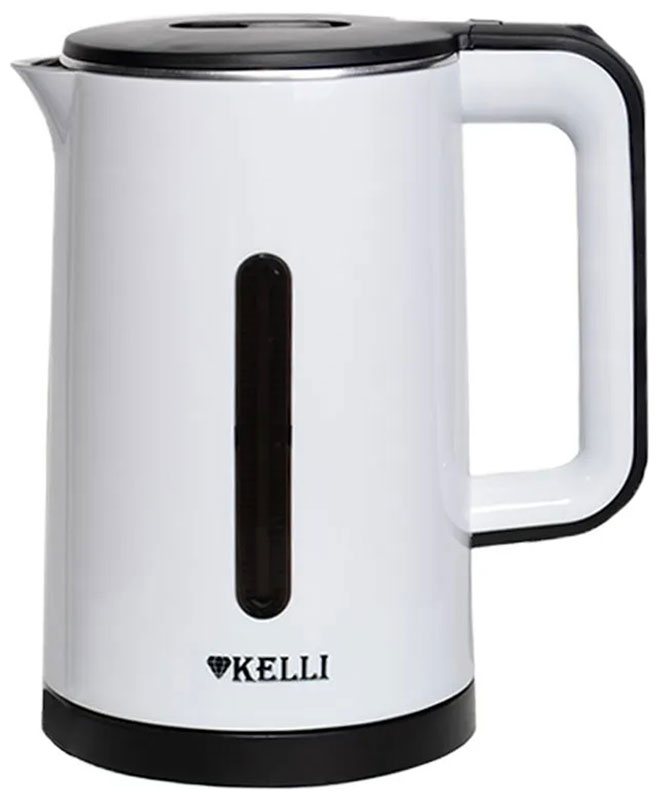 Изображение товара Электрочайник Kelli KL-1375W белый с двойными стенками и автоматическим отключением Изображение товара Электрочайник Kelli KL-1375W белый с двойными стенками и автоматическим отключением