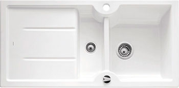 

Кухонная мойка Blanco, IDESSA 6 S КЕРАМИКА глянцевый белый с клапаном-автоматом