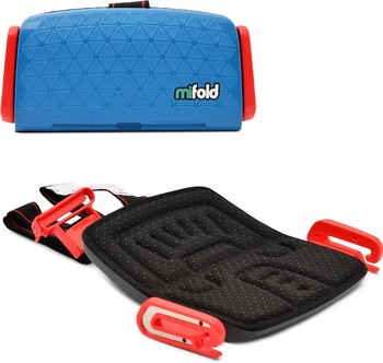 Автокресло Mifold the Grab-and-Go Booster seat Denim Blue синий MF 01-EU DBL бустер mifold the grab and go slate grey