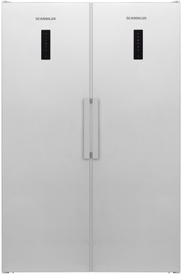セブン Холодильник Side-by-Side Scandilux SBS 711 EZ 12 W (FN 711 E12 W +