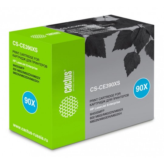 

Картридж лазерный Cactus CS-CE390XS CE390X черный (24000стр.) для HP LJ M4555