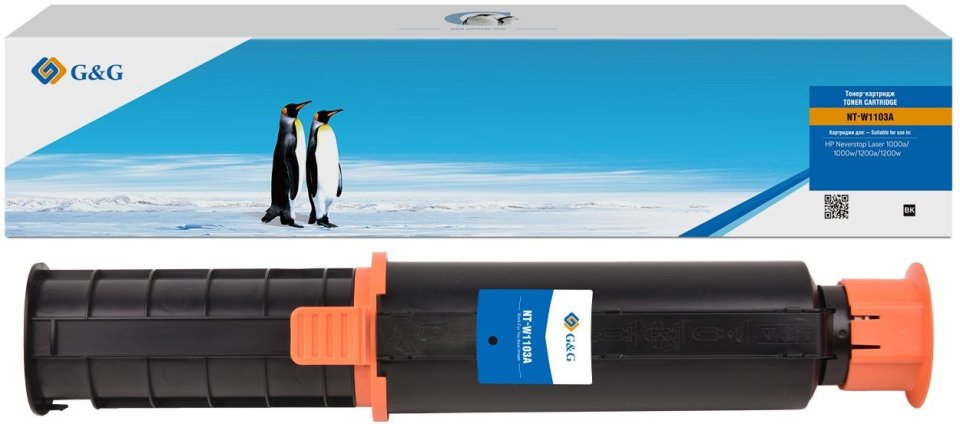 

Картридж лазерный Canon G&G GG-W1103A черный (2500стр.) для HP Neverstop Laser 1000/1200