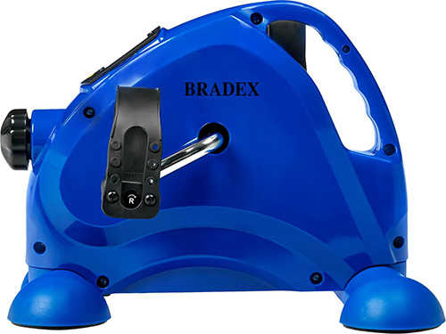 Мини велотренажер  Bradex SF 1012, синий с рукояткой