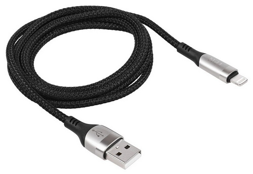 фото Кабель tfn usb - lightning, нейлон 1.2 м, серый (tfntfn-c-blz-al1m-ni)