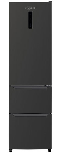 

Многокамерный холодильник Zugel ZRFD200B, Черная нержавеющая сталь