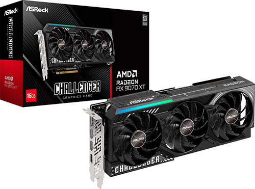 K*u様 【短期使用美品】ASRock RX90 XT CHALLENGER 1 Видеокарта Asrock Radeon RX 9070 XT Challenger 16GB (RX9070XT CL