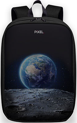 

Рюкзак с LED-дисплеем Pixel, MAX - BLACK MOON чёрный (PXMAXBM01)