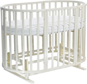Детская кроватка Everflo Allure 7 в 1 с маятником ivory ES-008 ПП100004167