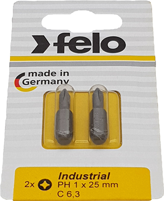 

Бита крестовая Felo, PH 1X25 серия Industrial 02201036