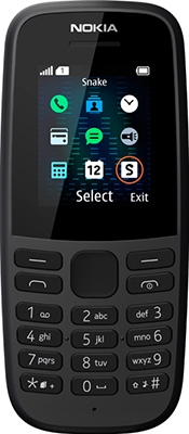 Мобильный телефон Nokia 105 SS (ТА-1203) Black/черный телефон nokia 105 ss 2019