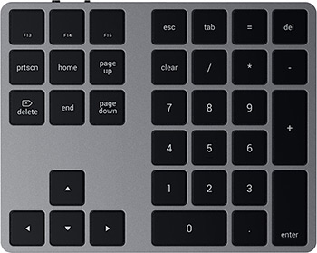 Клавиатура Satechi Aluminum Extended Keypad серый космос (ST-XLABKM) фото