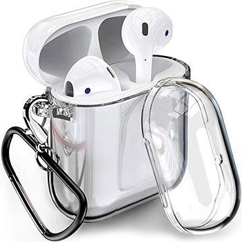 

Чехол для наушников Eva Apple AirPods 1/2 с карабином - Прозрачный (CBAP23TR)