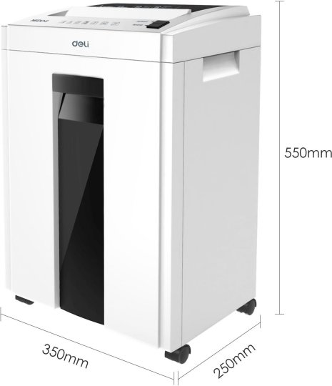 

Уничтожитель бумаги (шредер) Cactus Deli ET053 белый с автоподачей (секр.P-4) фрагменты 16лист. 23лтр.