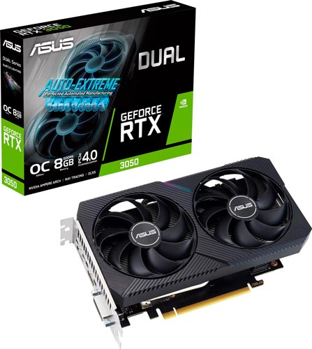 фото Видеокарта asus geforce rtx 3050 dual v2 oc edition 8gb (dual-rtx3050-o8g-v2)