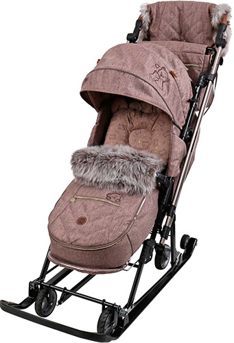 

Коляска комбинированная Ника Joy every day1 J1 (бежевый с мишками), Бежевый с рисунком