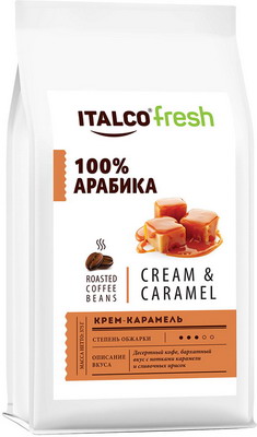 

Кофе зерновой Italco Крем-карамель (Cream & Caramel) ароматизированный, 375 г