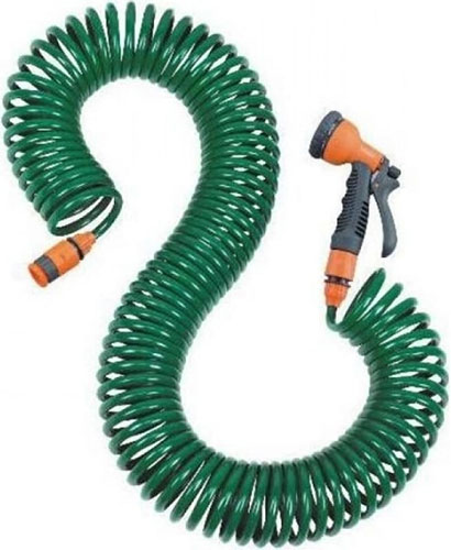 Изображение товара Шланг витой и поливочный набор Startul GARDEN, 15 м (ST6015-03) (спиральный)