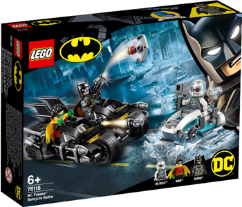 

Конструктор Lego, Гонка на мотоциклах с Мистером Фризом 76118