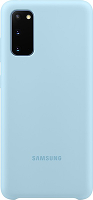 

Чехол (клип-кейс) Samsung, S20 (G980) SiliconeCover l.blue EF-PG980TLEGRU