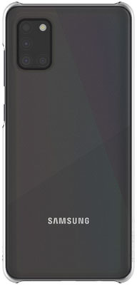 

Чехол (клип-кейс) Samsung, Galaxy A31 WITS Premium Hard Case прозрачный (GP-FPA315WSATR)