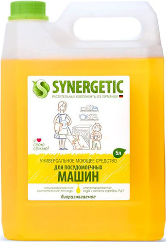 фото Гель для посудомоечной машины synergetic концентрат 5 л (102500)