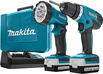 

Дрель-шуруповёрт/фонарь Makita, DF 347 DWLE
