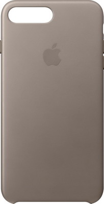 

Чехол (клип-кейс) Apple, Leather Case для iPhone 8 Plus/7 Plus цвет (Taupe) платиново-серый MQHJ2ZM/A