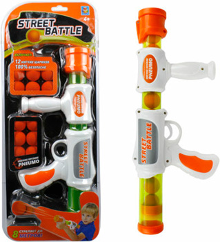 

Игрушечное оружие 1 Toy, Street Battle с мягкими шариками блистер Т13648