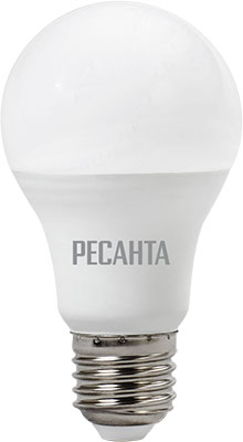 

Лампа Ресанта, LL-R-A65-15W-230-3K-E27 (груша 15Вт тепл. Е27) белый (10 шт)