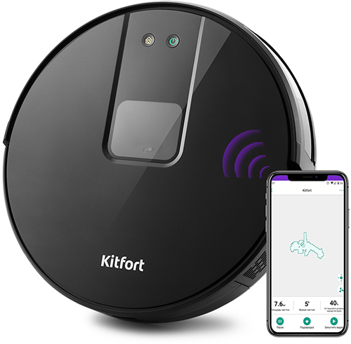 

Робот-пылесос Kitfort КТ-572, Черный