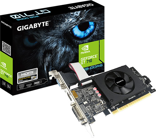 фото Видеокарта gigabyte geforce gt 710 lp d5 2gb (gv-n710d5-2gil)