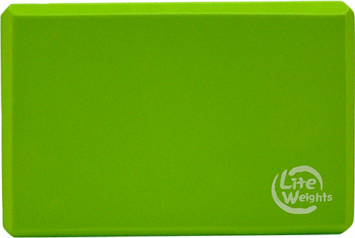 Блок для занятий йогой Lite Weights (5497LW) салатовый