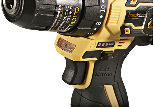 Дрель-шуруповерт аккумуляторная Hanskonner HCD1645BLC