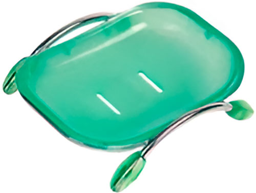 Изображение товара Мыльница D-Lin зеленая D201705-3 стильная настольная