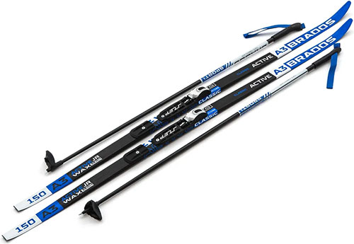 

Лыжи беговые STC NNN - 150 WAX Brados Active A3 Blue, Синий