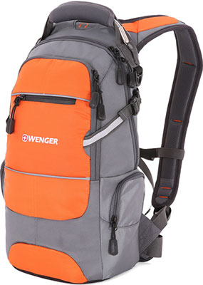 

Рюкзак спортивный Wenger, серый/оранжевый/серебристый полиэстер 1200D PU 23х18х47 см 22 л 13024715-2