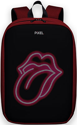 

Рюкзак с LED-дисплеем Pixel, MAX - RED LINE бордовый (PXMAXRL01)