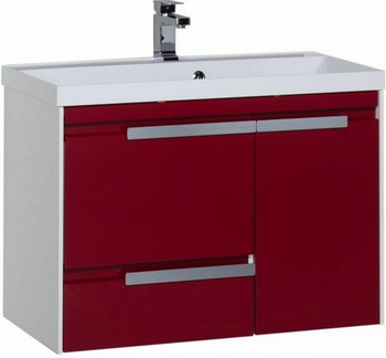 Изображение товара Тумба под раковину Aquanet Тиволи 90 бордо МДФ Россия