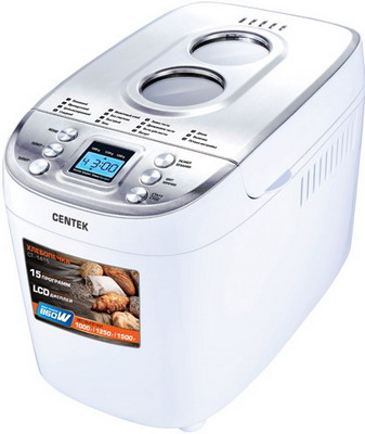 Изображение товара Хлебопечка Centek CT-1415 с 15 автоматическими программами и функциями добавления ингредиентов