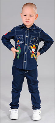 

Брюки Fleur de Vie, 24-2100 рост 128 синий