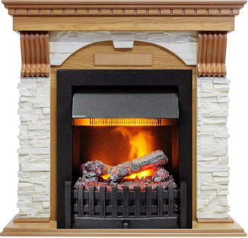 Каминокомплект Dimplex Dublin арочный сланец белый с очагом Danville Delux Black (дуб) 1384906596 каминокомплект dimplex lumsden с очагом cavendish белый дуб 1264867788