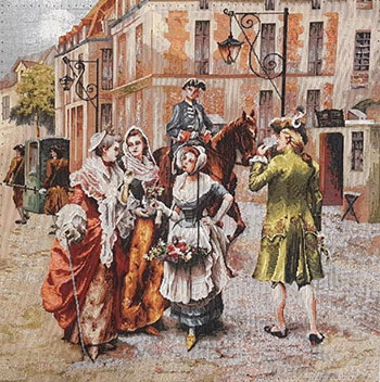 

Картина Le Gobelin, Старый Париж Всадник 45х45 7729