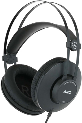 Наушники проводные мониторные AKG K52 (3169H00010) профессиональные студийные наушники akg k240 studio 2058x00130