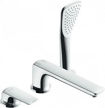 

Смеситель для ванной комнаты Kludi AMEO для ванны и душа на 3 отверстия с изливом арт. 414470575