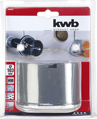 

Коронка сверлильная твёрдосплавная Kwb, 103 T55 499449