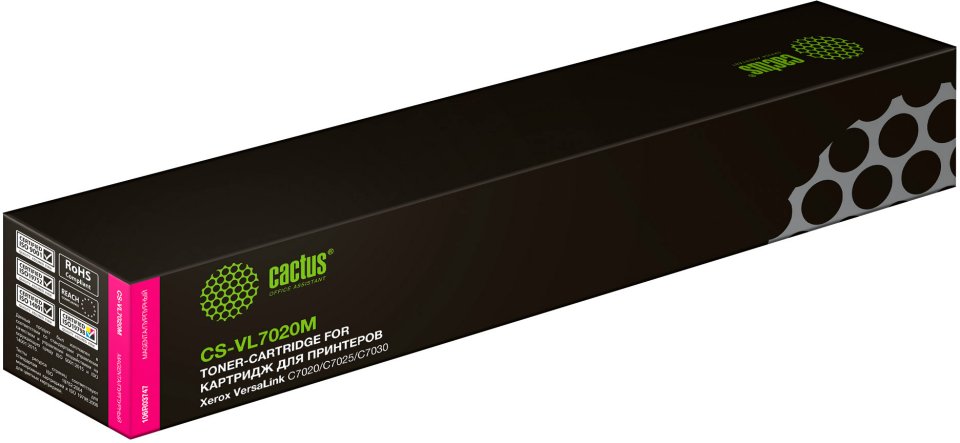 

Картридж лазерный Cactus CS-VL7020M 106R03747 пурпурный (16500стр.) для Xerox VersaLink C7020/C7025/C7030
