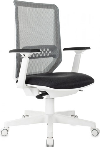 

Кресло Бюрократ MC-W611N, темно-серый, TW-04, 38-417, сетка/ткань, крестов. пластик белый, Темно-серый/белый