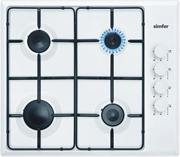 

Встраиваемая газовая варочная панель Simfer, H 60 Q 40 W 413